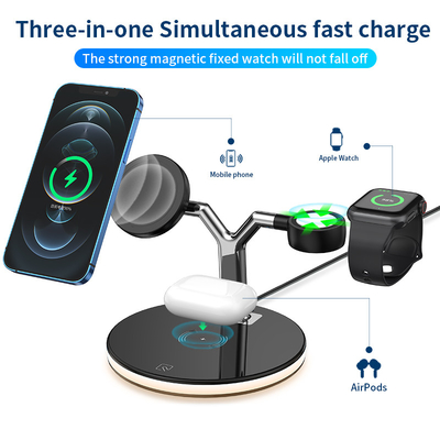 4 In 1 Magnetic Wireless Charger Stand For Iphone And Earphone